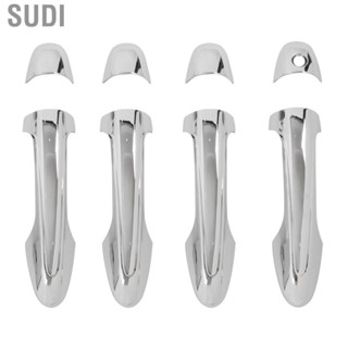 Sudi Car Exterior Door Handle Cover Trim ABS Chrome Outside  Protector for Toyota HILUX  AN120/AN130 2015+