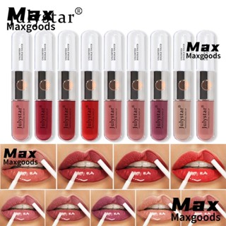 Maxg ลิปสติก ลิปกลอส 9 สี แบบใส ให้ความชุ่มชื้น กันน้ํา ติดทนนาน สําหรับผู้หญิง