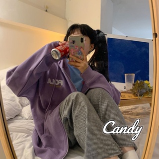 Candy Kids  เสื้อผ้าผู้ญิง แขนยาว เสื้อฮู้ด คลุมหญิง สไตล์เกาหลี แฟชั่น  ins Trendy พิเศษ Comfortable A98J1LD 36Z230909