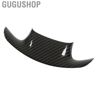 Gugushop Steering Wheel Cover Trims Carbon Fiber Style Base Interior Trim Clear Texture for Car