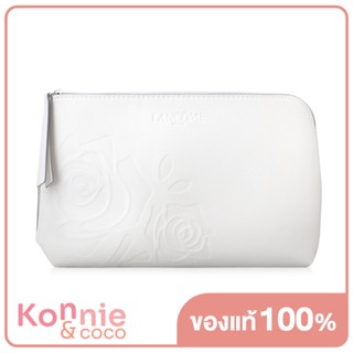 Lancome Leather Medium Bag #White ลังโคม กระเป๋าหนังขนาดกลางสีขาวเรียบหรู.