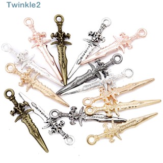 Twinkle จี้รูปดาบโบราณ คละสี สําหรับทําเครื่องประดับ DIY 100 ชิ้น