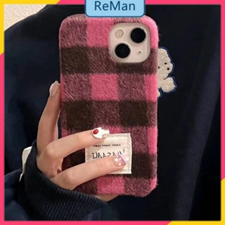          เคสโทรศัพท์มือถือ ผ้ากํามะหยี่ขนนิ่ม ลายสก๊อต กันกระแทก สําหรับ iphone 13 14Promax 12 11 14Promax 14plus 13 12pro 11 pro max Xr Xs max 7 8 Plus 13 pro max 13 12 11 12pro 11promax