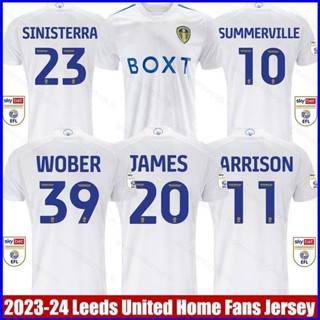 เสื้อยืด ลายทีมชาติฟุตบอล Leeds United GP1 2023-2024 Sinisterra Harrison James Summerville Wober พลัสไซซ์ PG1