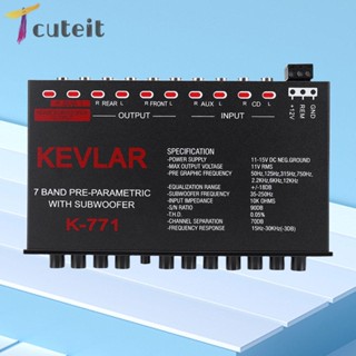 Tcuteit บาลานเซอร์เครื่องเสียงรถยนต์ 7-Band 35-250HZ