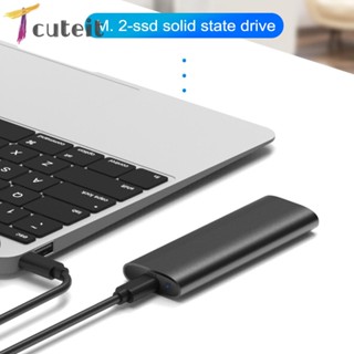 Tcuteit K1689 M.2 กล่องฮาร์ดดิสก์ภายนอกมือถือ SATA NVME