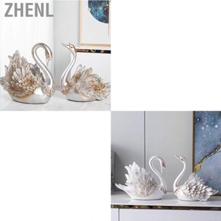 Zhenl Couple Swan Ornament Living Room TV Cabinet Modern Home Decoration Wedding Gifts