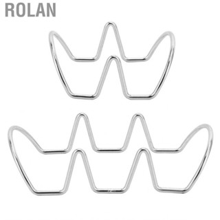 Rolan Taco Rack  Smooth  Stand Up Holder Sturdy Stainless Steel Double Sided Use  Deformation for Family Dinner