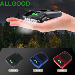 Allgoods โคมไฟ LED แบบคลิปหนีบ ปรับมุมได้ ชาร์จ USB สําหรับตกปลา