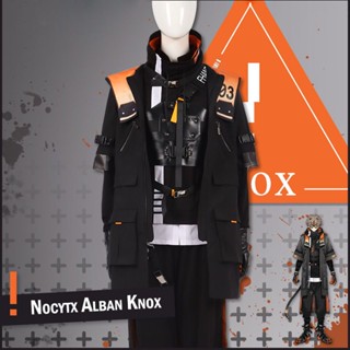 Vtuber ชุดคอสเพลย์ อนิเมะ Nocytx Alban Knox Knight Armor เสื้อผ้า มีฮู้ด เสื้อกันลม สําหรับผู้ชาย และผู้หญิง