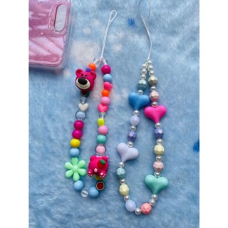 Casetify Colorful Love Chain Phone Lanyard Pendant for Fashion Candy Solid Bracelet Hanging Suitable with All model Portable Wrist Strap Rope Anti-lost Soft Silicon Bracelet