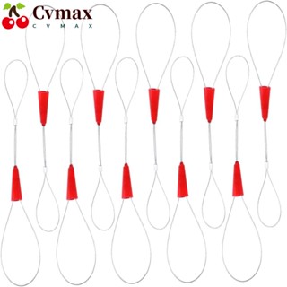 Cvmax 10 ชิ้น เครื่องมือตกปลา, เทปไฟฟ้า อุปกรณ์สนเข็ม, ตัวยึดเหล็ก ลวดสีแดง เครื่องมือปลา