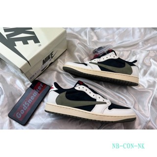 Nike Jordan 1 "Travis Scott olive" ข้อต่ํา ไซซ์ 36-46