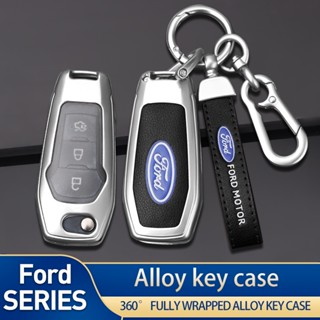 เคสกุญแจรีโมทรถยนต์ หนังสังกะสีอัลลอย สําหรับ Ford Edge Mondeo Mustang Keys