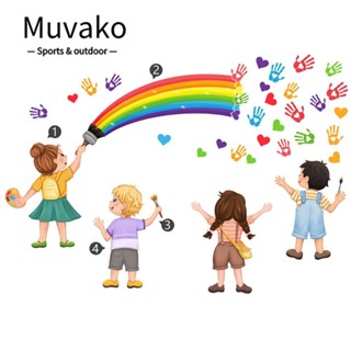 Muvako สติกเกอร์ลายมือ ขนาดเล็ก สีสันสดใส สําหรับตกแต่งห้องเรียน