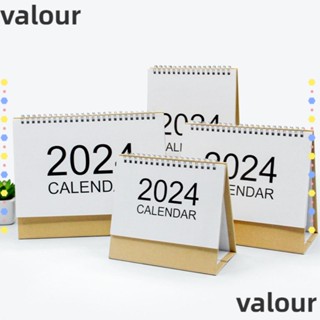 Valour ปฏิทินตั้งโต๊ะ ปี 2024 อเนกประสงค์ สําหรับตกแต่งบ้าน ออฟฟิศ