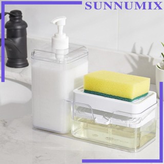 [Sunnimix] 3 in 1 เครื่องจ่ายสบู่ล้างจาน และอ่างล้างจาน กันรั่ว ความจุ 800 มล. สําหรับโรงแรม ห้องครัว