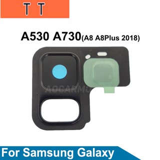  อะไหล่กรอบเลนส์กล้องด้านหลัง สําหรับ Samsung Galaxy A8 A8 Plus 2018 A530 A730