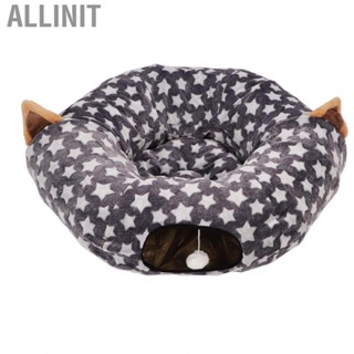 Allinit Dog Tunnel Bed Fluffy Ball Tube Long Crinkle Collapsible for Pet Toys