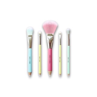 NEE CARA 5 PCS BRUSH SET (N915) : neecara นีคาร่า ชุด เซต แปรงแต่งหน้า x 1 ชิ้น abcmall