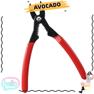 Avocarr คีมย้ําสายไฟ สีแดง 4-in-1 เครื่องมือปอกสายไฟ สําหรับอุตสาหกรรมในครัวเรือน