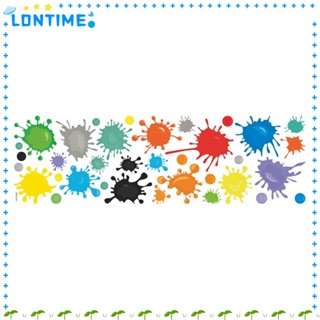 Lontime สติกเกอร์ PVC หลากสี สําหรับตกแต่งผนังห้องเรียน