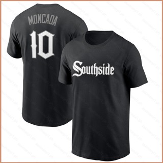 เสื้อยืดแขนสั้น พิมพ์ลาย Chicago White Sox Moncada Robert Abreu 23 MLB พลัสไซซ์ สําหรับผู้ชาย และผู้หญิง