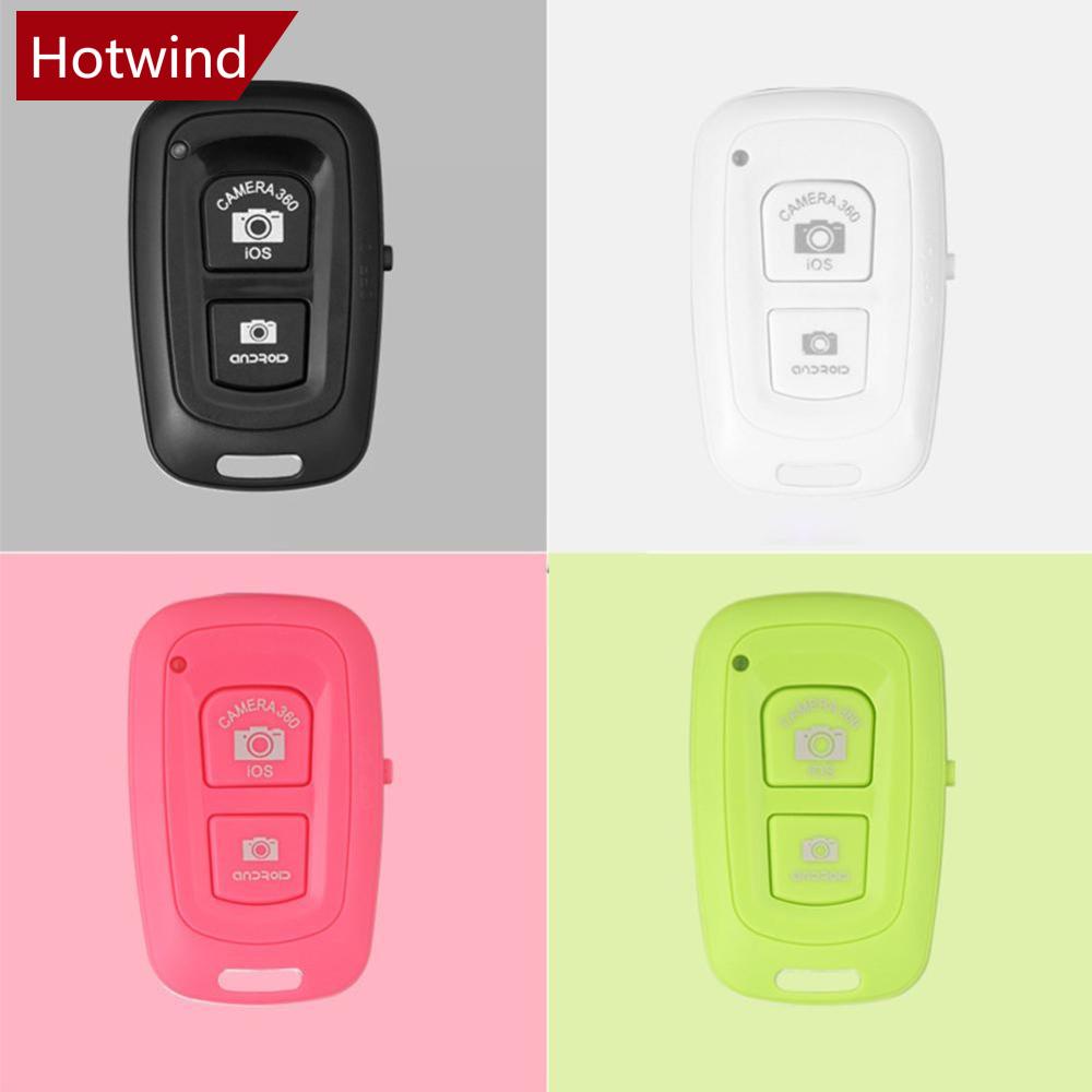 Hotwind รีโมตกดชัตเตอร์บลูทูธ กล้องโทรศัพท์ Monopod ไม้เซลฟี่ชัตเตอร์ ตั้งเวลาได้ สําหรับ IOS Android E5Y9