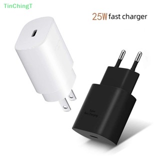 [TinChingT] ที่ชาร์จเร็ว PD 25W USB C เป็น Type C สําหรับ Samsung Galaxy S20 S21 S22 S23 Ultra S10 S9 Note 10+