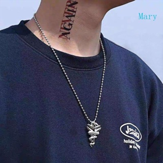 สร้อยคอสเตนเลส จี้งู Mary Hip Hop Mamba สําหรับผู้ชาย และผู้หญิง