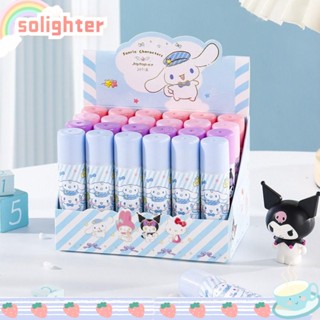 Solighter กาวแท่ง สีพื้น คูโรมิ สําหรับโรงเรียน DIY 4 ชิ้น