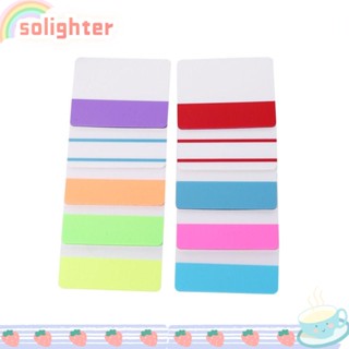 Solighter แถบกาว 20 ชุด 400 ชิ้น แถบดัชนี 10 สี 20 ชุด PET 400 ชิ้น สําหรับสํานักงาน