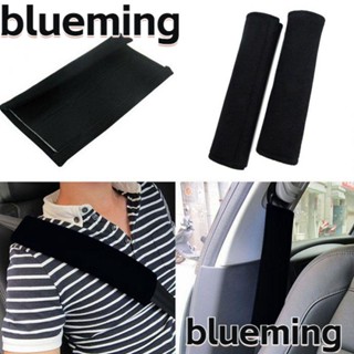 Blueming2 ปลอกหุ้มเข็มขัดนิรภัยรถยนต์ สีดํา 2 ชิ้น