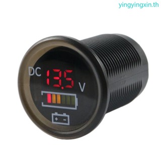 Yin เครื่องทดสอบแรงดันไฟฟ้า โวลต์มิเตอร์ดิจิทัล Led กันน้ํา สําหรับ DC 12V-