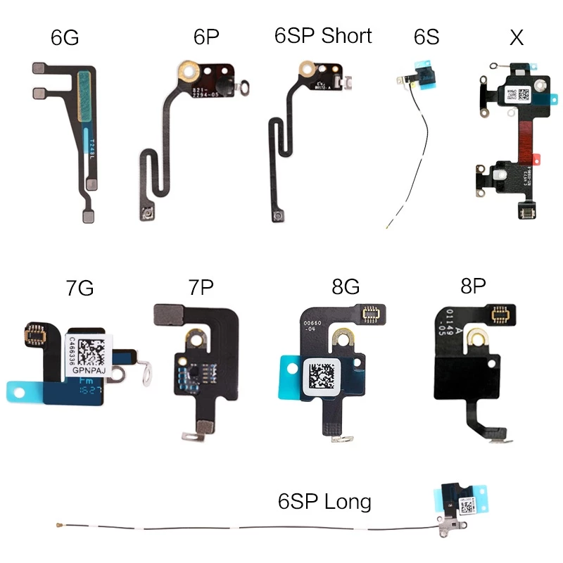 สายแพร 1 ชิ้น สําหรับ iPhone 6 6S 7 8 Plus X เสาอากาศ WiFi สายแพร อะไหล่ซ่อมริบบิ้น thumbnail 3