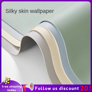 Se7ven✨Thickened wallpaper self-adhesive wallpaper waterproof moisture-proof stickers solid color senior sense  home premium wallpaper large area full pavement bedroom wall