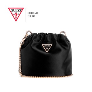 GUESS กระเป๋าสะพายผู้หญิง รุ่น EG876578 VELINA POUCH สีดำ