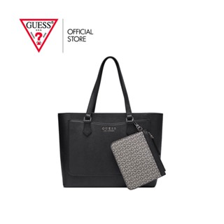 GUESS กระเป๋าสะพายผู้หญิง รุ่น SF902925 MEDFORD TOTE สีดำ