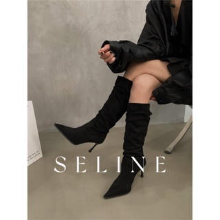 SELINE แฟชั่นรองเท้า บูท รองเท้าบูทยาว ไซส์ใหญ่ รองเท้า boots ระบาย อากาศ สะดวก บุนวมนุ่ม อ่อน FSX2390RKC37Z230912