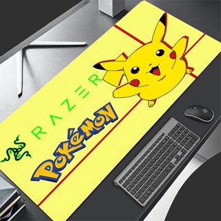 Razer Pokemon Pikachu Goliathus speed แผ่นรองเมาส์ ขนาดใหญ่ สําหรับ e-sports players แล็ปท็อป คอมพิวเตอร์ คีย์บอร์ด โต๊ะ แผ่นรองเมาส์