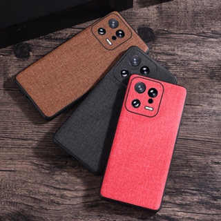 เคสโทรศัพท์มือถือหนังนิ่ม ผ้าแคนวาส กันกระแทก สําหรับ Xiaomi 13 Pro 12T 11T 10T 12 Lite Mi 11 Ultra