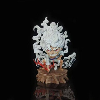 โมเดลมือโจรสลัด gk squatting fighting five gears Luffy 16 ซม.