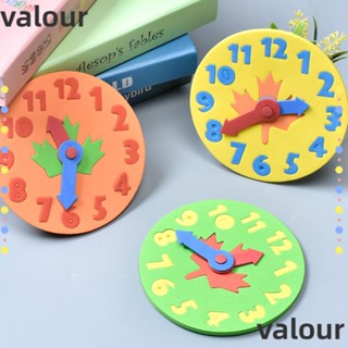 Valour ของเล่นนาฬิกาปริศนา EVA DIY เพื่อการเรียนรู้เด็ก สุ่มสี 5 ชิ้น