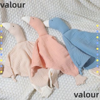 Valour ผ้าขนหนูนุ่ม รูปตุ๊กตาห่าน สําหรับเด็ก