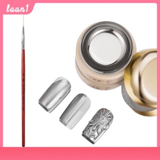 Flash Metal Painting Gel Nail Polish Art Soaking Gel Ultra-fine Extra-long Pull Line ปากกา ปากกาแต่งเล็บ COD