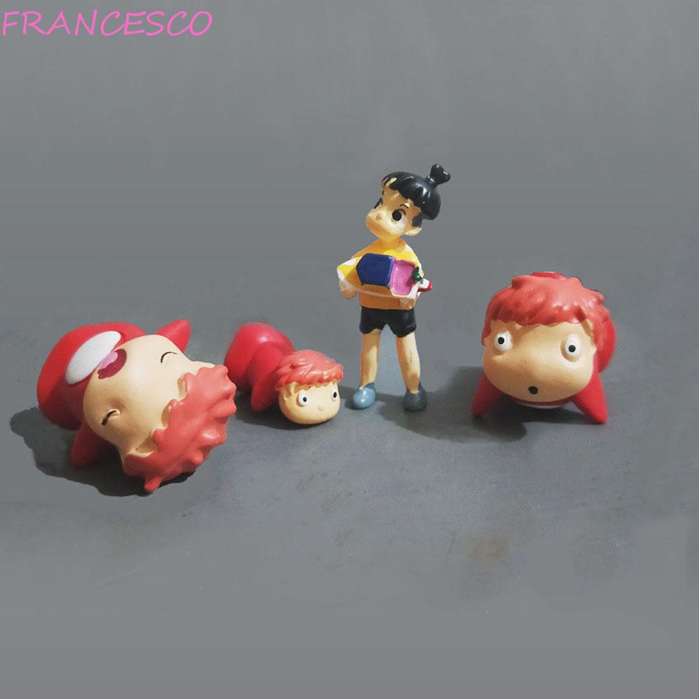 Francesco ตุ๊กตาฟิกเกอร์ Ponyo On The Cliff Sosuke ขนาดเล็ก สําหรับตกแต่งบ้าน สวน DIY
