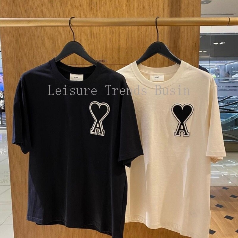 เสื้อยืดแขนสั้น ปักลายหัวใจ Alexandre Matiussi แฟชั่นฤดูร้อน สําหรับผู้ชาย