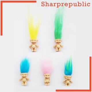 [Sharprepublic] ตุ๊กตาฟิกเกอร์ Leprocauns ขนาดเล็ก สไตล์เรโทร สําหรับตกแต่งบ้านตุ๊กตา 5 ชิ้น