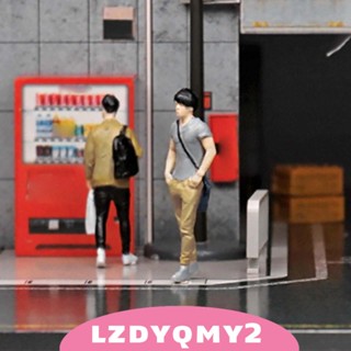 [Lzdyqmy2] ฟิกเกอร์ผู้ชาย 1/64 หลากสี 3 ซม. สําหรับตกแต่งสวน