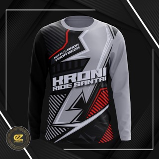 [พร้อมส่ง] เสื้อแขนยาว ลาย Kroni 002 สําหรับขี่จักรยาน